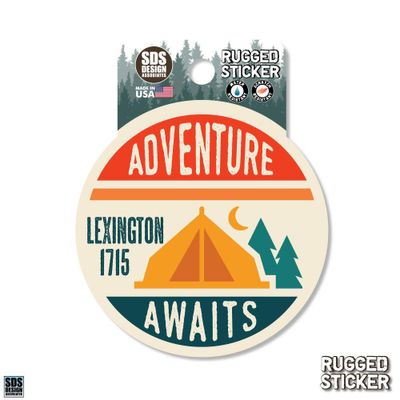  Ahs | Seasons Design Lexington Adventure Awaits 3.25  Decal | Alumni Hall