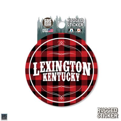  Ahs | Seasons Design Lexington Buffalo Check 3.25  Decal | Alumni Hall