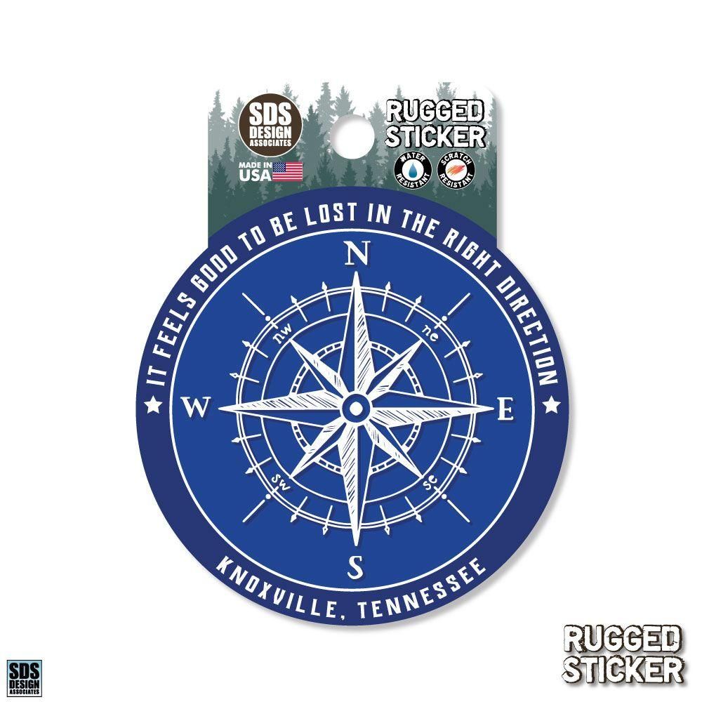  Ahs | Seasons Design Knoxville Compass 3.25  Decal | Alumni Hall