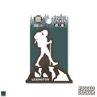  Ahs | Seasons Design Lexington Female Hiker 3.25  Decal | Alumni Hall