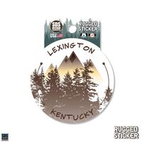  Ahs | Seasons Design Lexington Circle Mountains 3.25  Decal | Alumni Hall