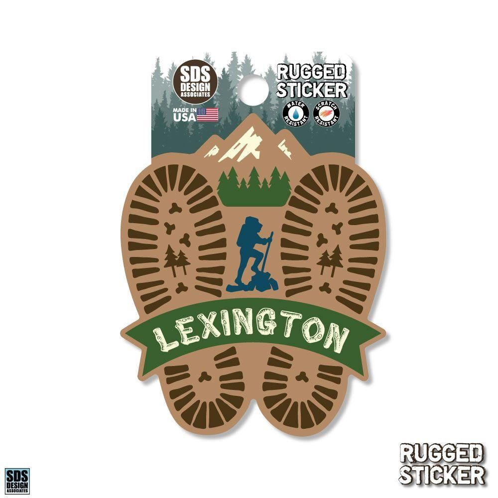  Ahs | Seasons Design Lexington Hiking Prints 3.25  Decal | Alumni Hall