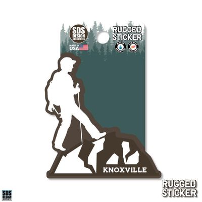  Ahs | Seasons Design Knoxville Male Hiker 3.25  Decal | Alumni Hall