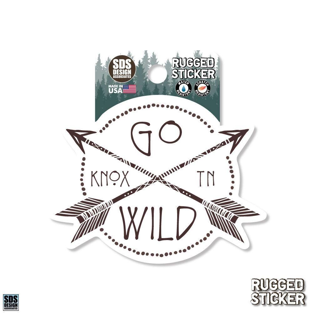  Ahs | Seasons Design Knoxville Go Wild 3.25  Decal | Alumni Hall