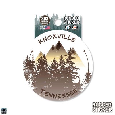  Ahs | Seasons Design Knoxville Mountains Circle 3.25  Decal | Alumni Hall