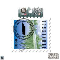  Ahs | Seasons Design Johnson City State Stamp 3.25  Decal | Alumni Hall