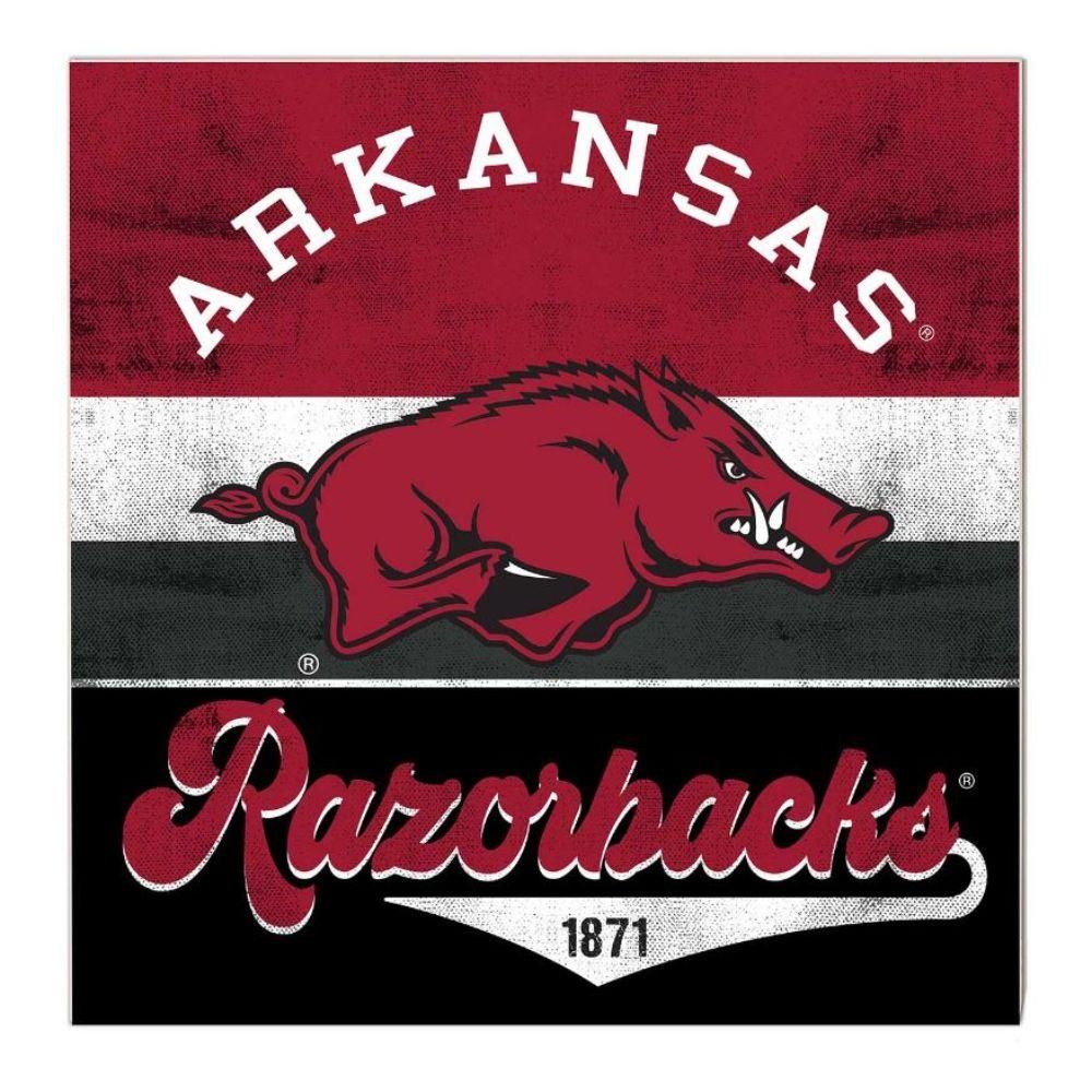  Razorbacks | Arkansas 10  X10  Retro Multi Color Sign | Alumni Hall