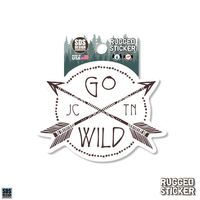  Ahs | Seasons Design Johnson City Go Wild 3.25  Decal | Alumni Hall