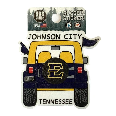 ETSU Seasons Design Cartoon Jeep 3.25