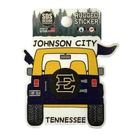 ETSU Seasons Design Cartoon Jeep 3.25