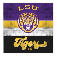  Lsu | Lsu 10  X10  Retro Multi Color Sign | Alumni Hall