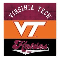  Hokies | Virginia Tech 10  X10  Retro Multi Color Sign | Alumni Hall