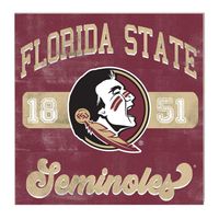  Fsu | Florida State 10  X10  Retro Team Mascot Sign | Alumni Hall