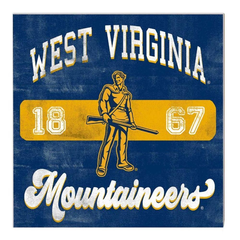  Wvu | West Virginia 10  X10  Retro Team Mascot Sign | Alumni Hall