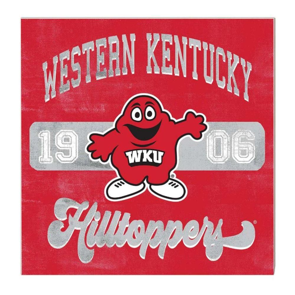  Wku | Western Kentucky 10  X10  Retro Team Mascot Sign | Alumni Hall