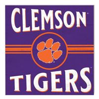  Clemson | Clemson 10  X10  Retro Team Sign | Alumni Hall