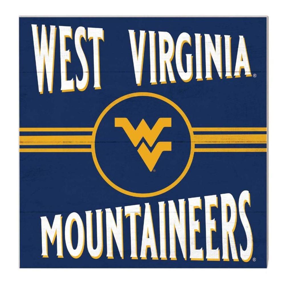  Wvu | West Virginia 10  X10  Retro Team Sign | Alumni Hall