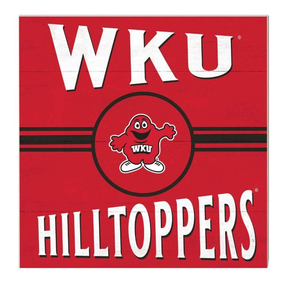  Wku | Western Kentucky 10  X10  Retro Team Sign | Alumni Hall