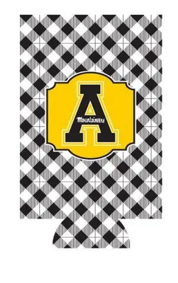  App | Appalachian State Gingham Slim Can Hugger | Alumni Hall