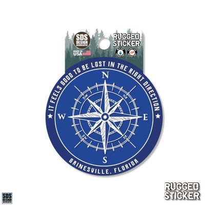  Ahs | Seasons Design Gainesville Compass 3.25  Decal | Alumni Hall