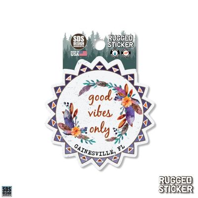  Ahs | Seasons Design Gainesville Good Vibes Only 3.25  Decal | Alumni Hall