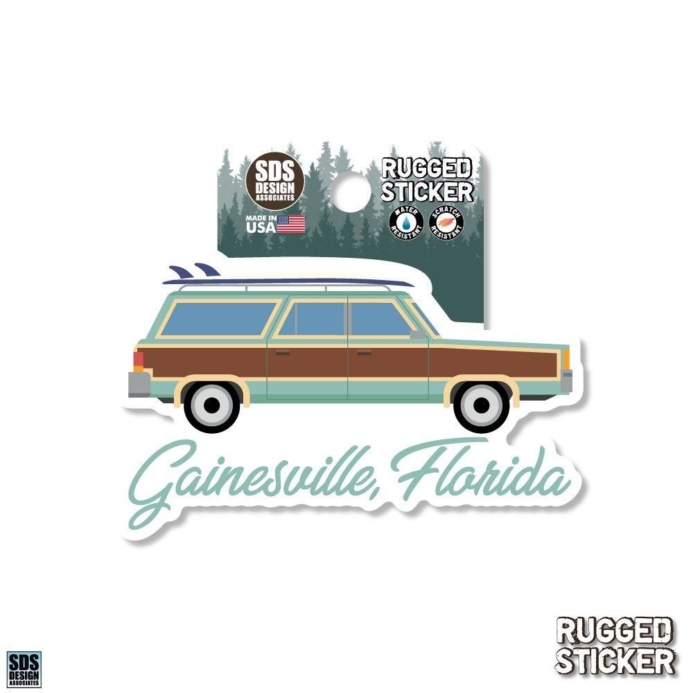  Ahs | Seasons Design Gainesville Woody Wagon 3.25  Decal | Alumni Hall