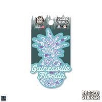  Ahs | Seasons Design Gainesville Paisley Pineapple 3.25  Decal | Alumni Hall