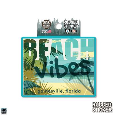  Ahs | Seasons Design Gainesville Beach Vibes 3.25  Decal | Alumni Hall