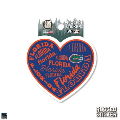  Gators | Florida Seasons Design Heart 3.25  Decal | Alumni Hall