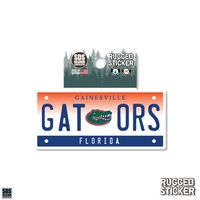  Gators | Florida Seasons Design License Plate 3.25  Decal | Alumni Hall