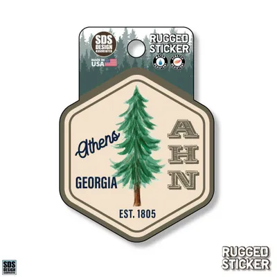  Ahs | Seasons Design Athens Est Tree 3.25  Decal | Alumni Hall