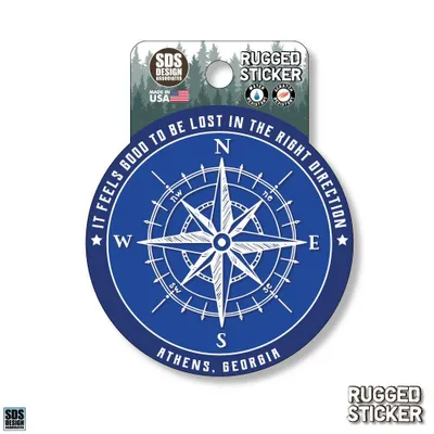  Ahs | Seasons Design Athens Compass 3.25  Decal | Alumni Hall