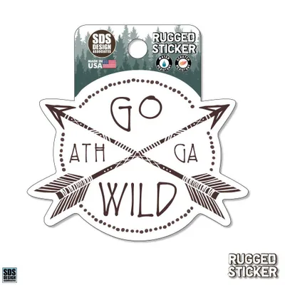  Ahs | Seasons Design Athens Go Wild 3.25  Decal | Alumni Hall