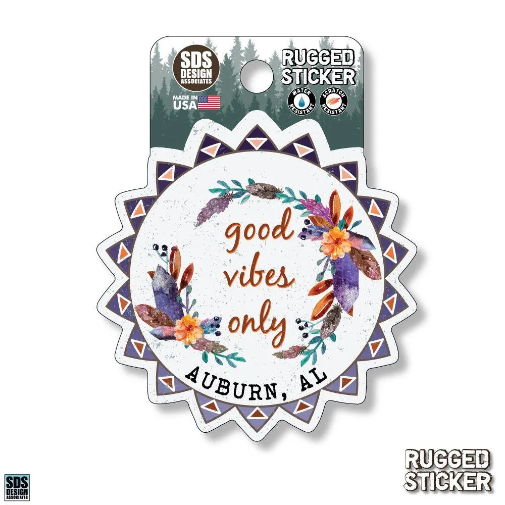  Ahs | Seasons Design Auburn Good Vibes Only 3.25  Decal | Alumni Hall