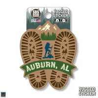  Ahs | Seasons Design Auburn Hiking Prints 3.25  Decal | Alumni Hall