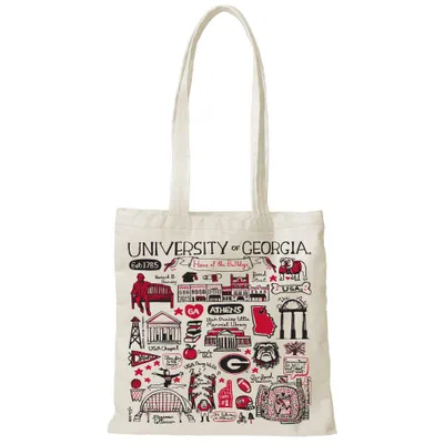  Dawgs | Georgia Julia Gash Slim Canvas Tote | Alumni Hall