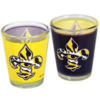 LSU 2 oz Two Tone Shot Glass