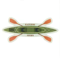  Vt | Blacksburg Seasons Designs Kayak Rugged Sticker | Alumni Hall