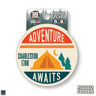  Ahs | Seasons Design Charleston Adventure Awaits 3.25  Decal | Alumni Hall