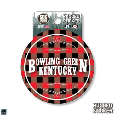  Ahs | Seasons Design Bowling Green Buffalo Check 3.25  Decal | Alumni Hall