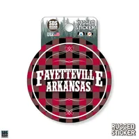  Ahs | Seasons Design Fayetteville Buffalo Check 3.25  Decal | Alumni Hall