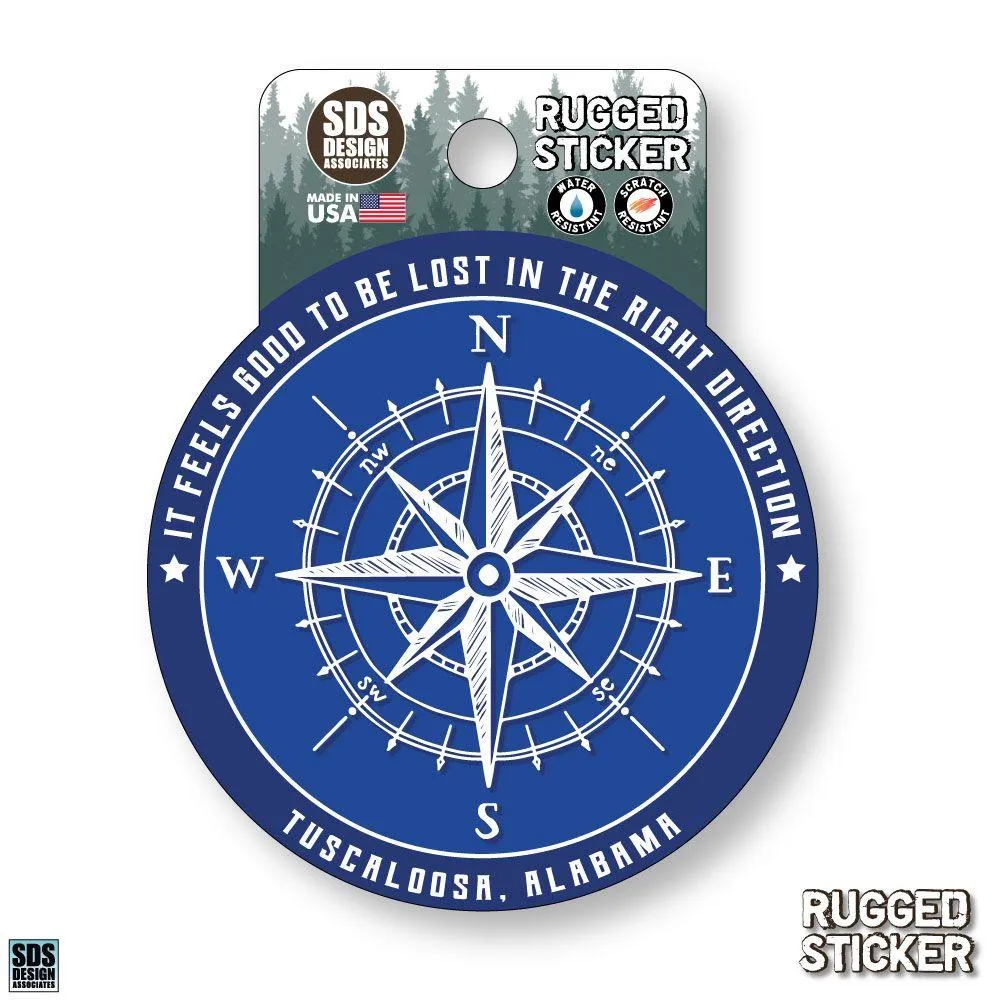  Ahs | Seasons Design Tuscaloosa Compass 3.25  Decal | Alumni Hall