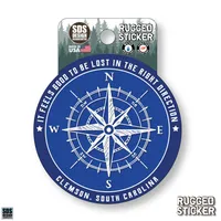  Ahs | Seasons Design Clemson Compass 3.25  Decal | Alumni Hall