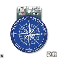  Ahs | Seasons Design Chapel Hill Compass 3.25  Decal | Alumni Hall