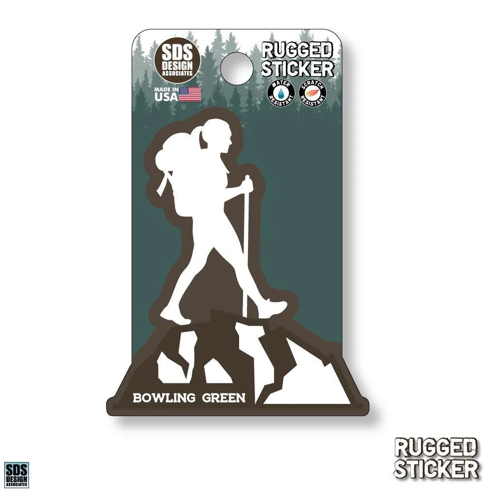  Ahs | Seasons Design Bowling Green Female Hiker 3.25  Decal | Alumni Hall