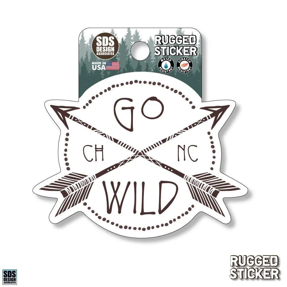  Ahs | Seasons Design Chapel Hill Go Wild 3.25  Decal | Alumni Hall