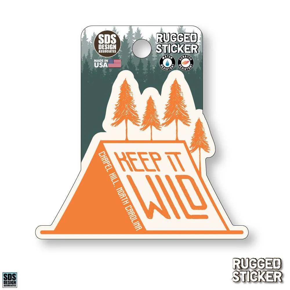 Ahs | Seasons Design Chapel Hill Keep It Wild 3.25 Decal | Alumni Hall