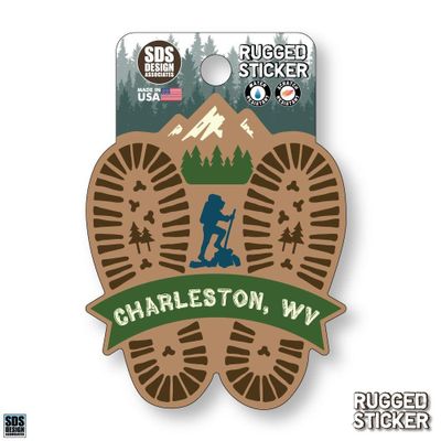  Ahs | Seasons Design Charleston Hiking Prints 3.25  Decal | Alumni Hall