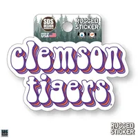 Seasons Design Clemson Stacked Bubble 3.25