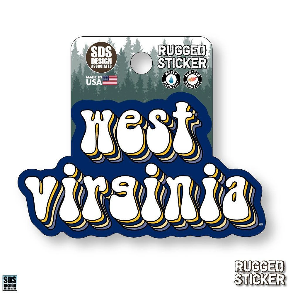 Seasons Design West Virginia Stacked Bubble 3.25